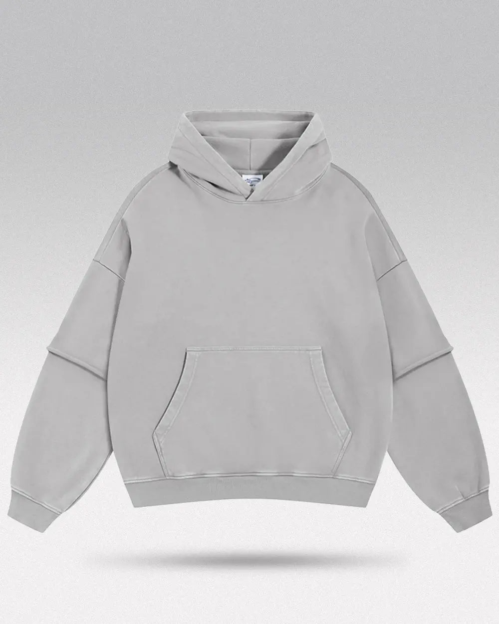 Y2k vintage hoodie ’Titan’ - Gray / Oversized S