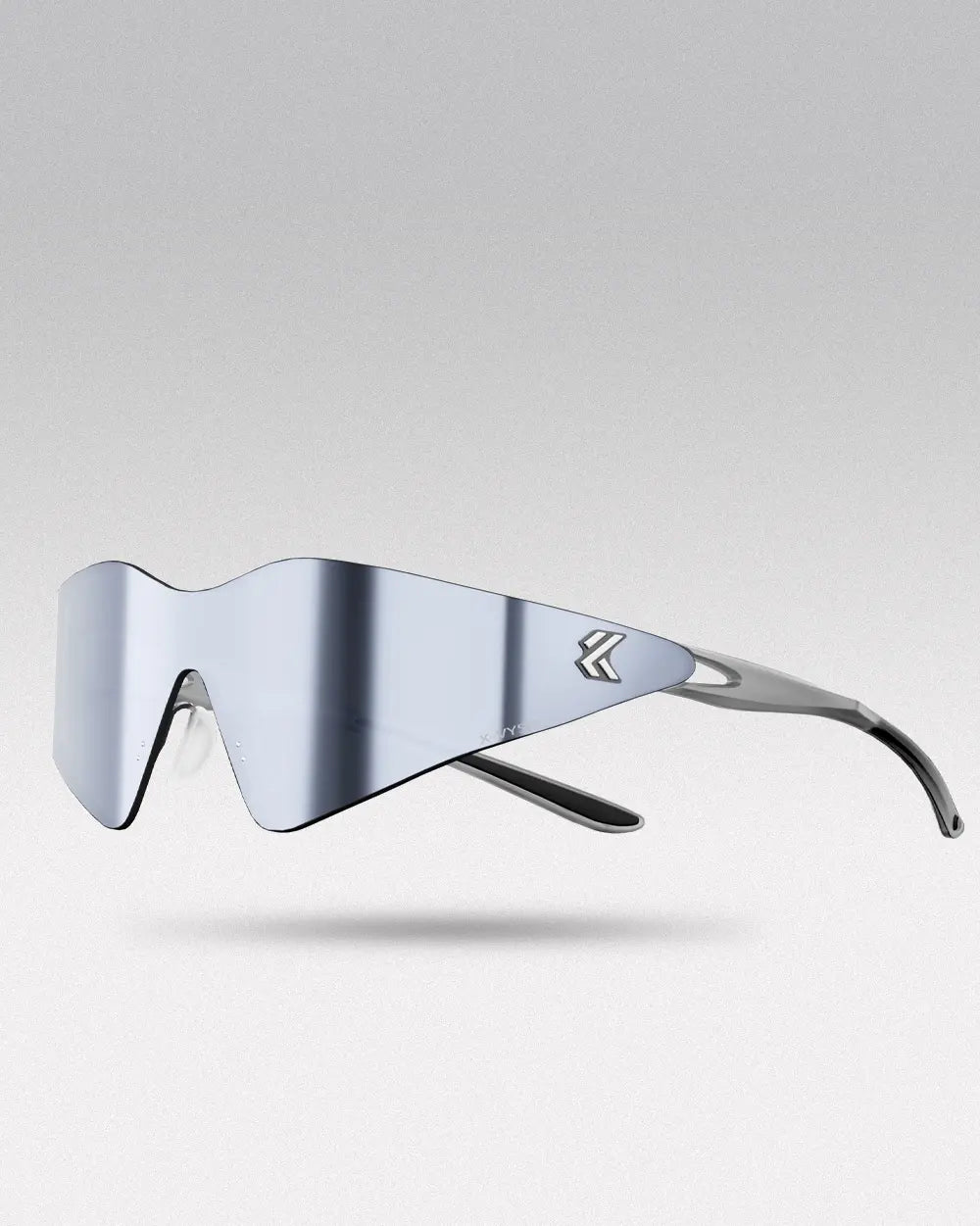 Y2K Visor Sunglasses ’Ashen’ - Silver